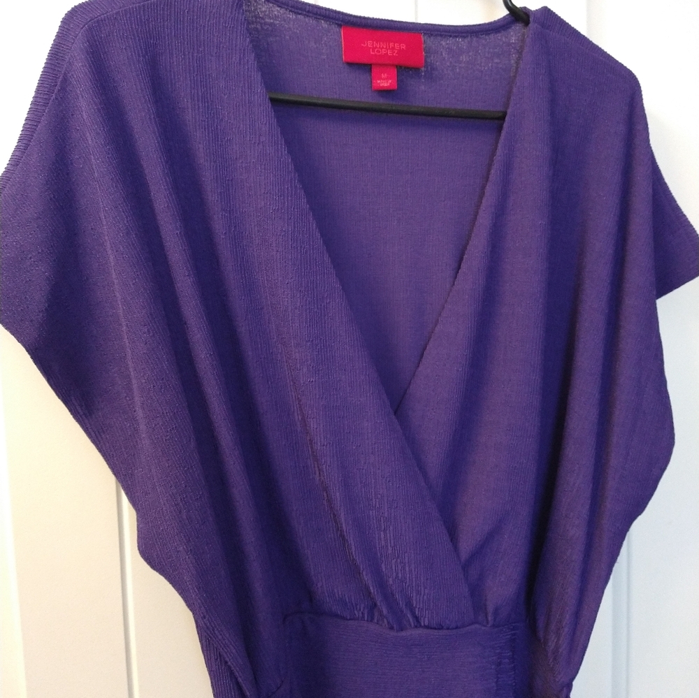 Jennifer Lopez purple blouse Size Medium